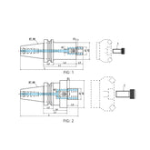 BT50-FMB Face Mill Holder-Coolant Type BT50-FMH16-100 BT50-FMH16-150 - Big-tools Industrial Supply Tools for Metal Cutting